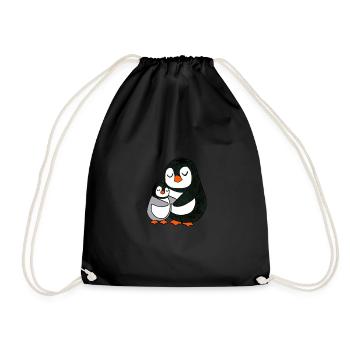 Pinguin United - Turnbeutel - Schwarz - Vorne