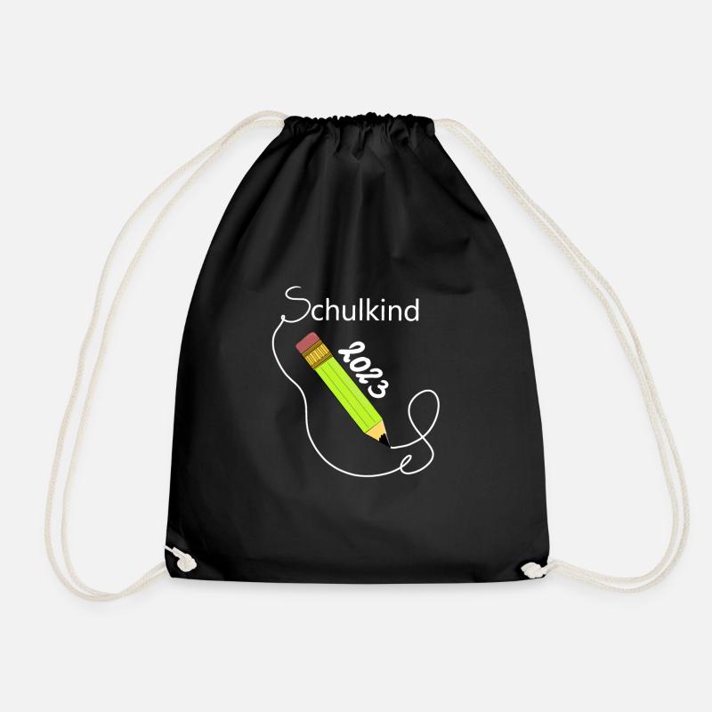 schulestiftgrünweiß - Turnbeutel - Schwarz