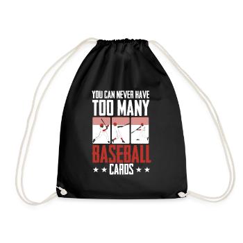 Vous ne pouvez jamais avoir trop de traders de cartes de baseball - Sac de sport léger - noir - Devant