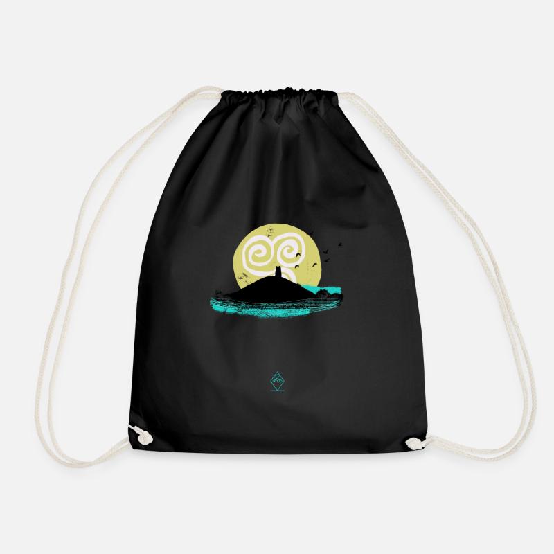 Triskele - Tor - Drawstring Bag - black