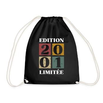 Edition limitée 2001 22e anniversaire - Sac de sport léger - noir - Devant