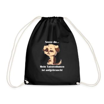 Nope, you... My volume of deeds has been used up - Drawstring Bag - black - Front