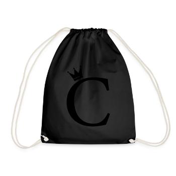 Couronne monogramme C - Sac de sport léger - noir - Devant