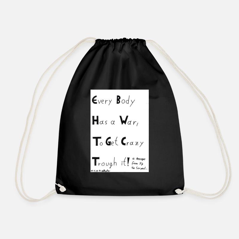 un message de Yig le Serpent - Sac de sport léger - noir