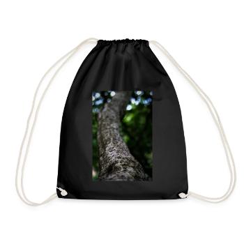 Macro photographie de tronc d’arbre texturé - Vibrant - Sac de sport léger - noir - Devant