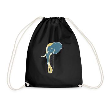 Éléphant coloré par Isa.unprofessional - Sac de sport léger - noir - Devant