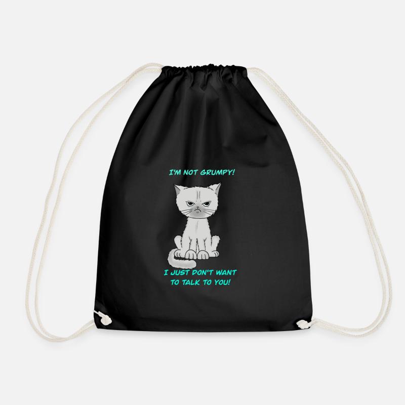 Bottomless - Drawstring Bag - black