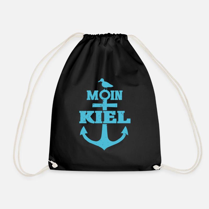 Moin Kiel - Turnbeutel - Schwarz