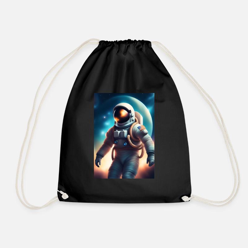 Astronaut - Turnbeutel - Schwarz