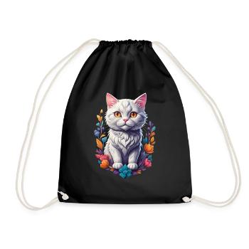 Kitten - Drawstring Bag - black - Front
