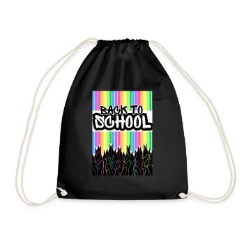 Back to school - Drawstring Bag - black - Front