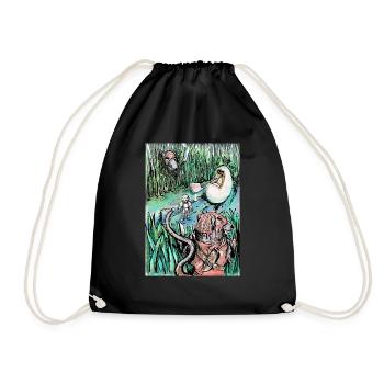 New planet, new hopes - Drawstring Bag - black - Front