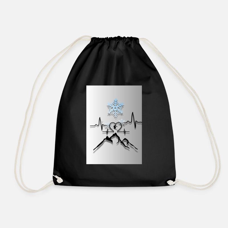 Skieur - Sac de sport léger - noir