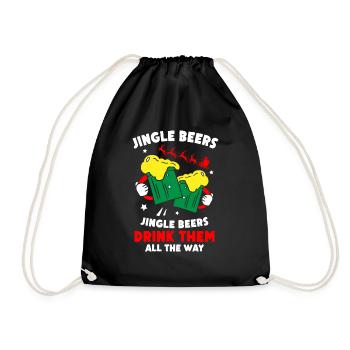 Santa Clause Beers - Drawstring Bag - black - Front