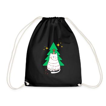 Arbre de Noël pour chat - Sac de sport léger - noir - Devant