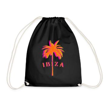 Palme Ibiza 2024 - Drawstring Bag - black - Front