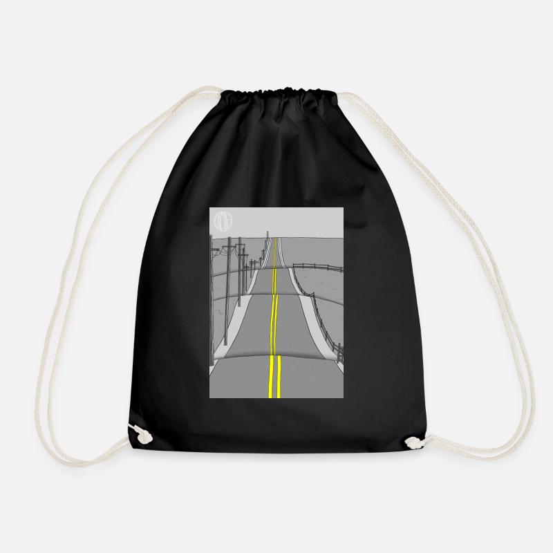 Endless Road - Turnbeutel - Schwarz