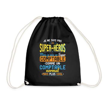 Pas un Super-Héros mais un super Comptable - Sac de sport léger - noir - Devant