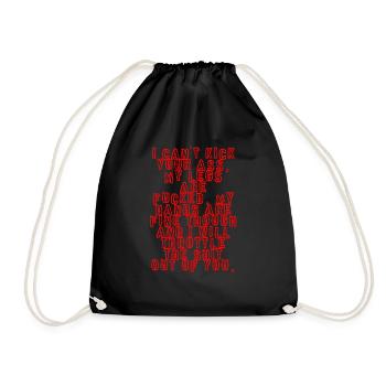 Al Vimh - Legs, No. Hands, Yes. - Drawstring Bag - black - Front