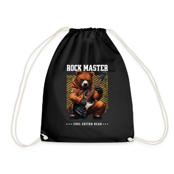 Cool Animals - Maître de la roche Ours 1 - Sac de sport léger - noir - Devant