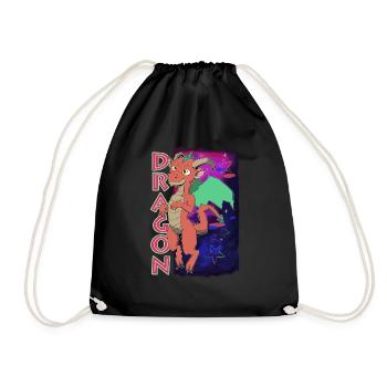Dragon mignon - Sac de sport léger - noir - Devant