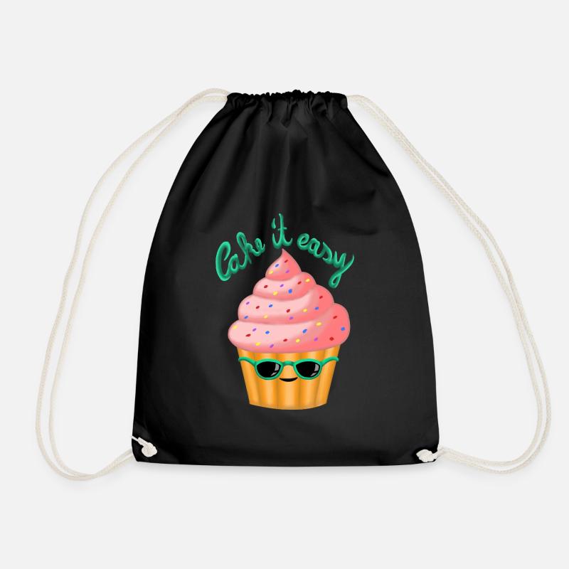 Cake it easy - Turnbeutel - Schwarz