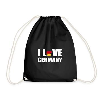 Germany - Drawstring Bag - black - Front