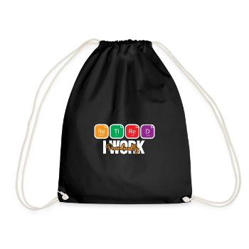 Periodic table - Drawstring Bag - black - Front