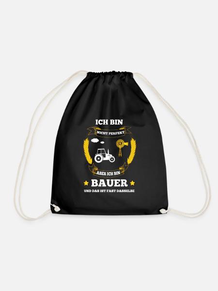 Landwirtschaft T Shirt Geschenke für Landwirte - Turnbeutel - Schwarz