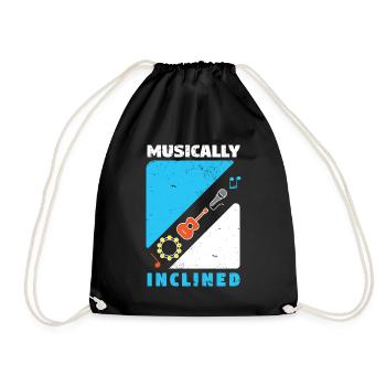Musician Music Rhythm Clef - Drawstring Bag - black - Front