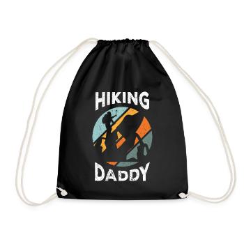 Climbing Climbers Mountains Climbing Wall Kletterdad - Drawstring Bag - black - Front