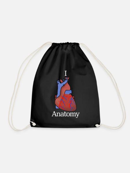 I love Anatomy - Turnbeutel - Schwarz