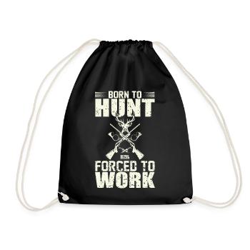 hunter - Drawstring Bag - black - Front