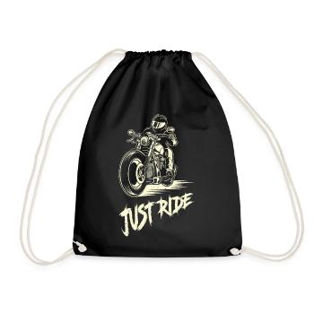 Biker motocyclistes moto vélo cyclomoteur - Sac de sport léger - noir - Devant