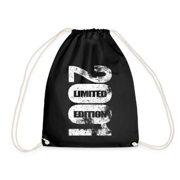 Limited Edition 2001 Geburtstag 2001 geboren Retro - Turnbeutel - Schwarz - Vorne