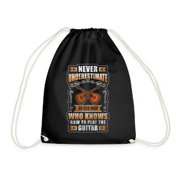 Music Concert Musical Instrument Musicians - Drawstring Bag - black - Front