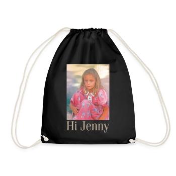 Forrest Gump Hi Jenny - Drawstring Bag - black - Front