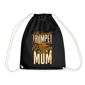 Trumpet Mother Brass Music - Drawstring Bag - black - Front