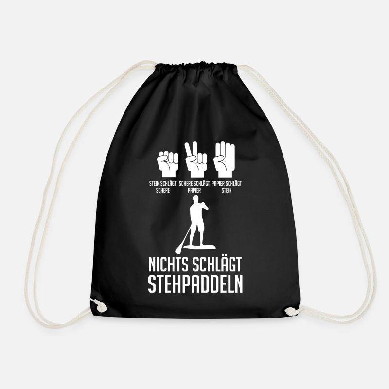 Stand Up Paddeling - Turnbeutel - Schwarz