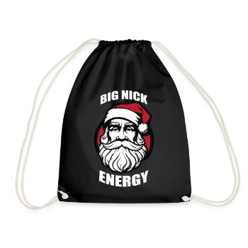 Big Nick Energy Drôle Père Noël - Sac de sport léger - noir - Devant