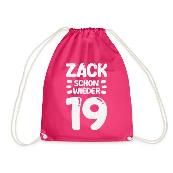 Zack 19 encore ! Anniversaire - Sac de sport léger - fuchsia - Devant