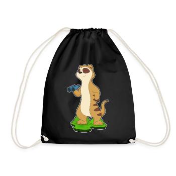 Meerkat Binoculars - Drawstring Bag - black - Front