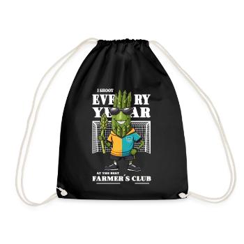 Asparagus Association - Drawstring Bag - black - Front