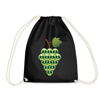 Crânes de raisins - Sac de sport léger - noir - Devant