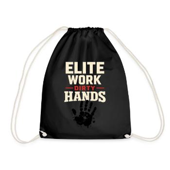 workers who are trained as welders and - Drawstring Bag - black - Front