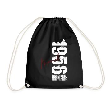 Cadeau du 70e anniversaire Mari Femme Mars 1956 - Sac de sport léger - noir - Devant