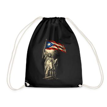 Puerto Rico Boricua - Drawstring Bag - black - Front
