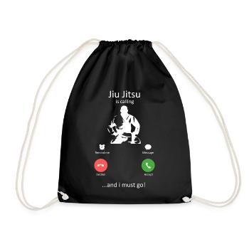 Jiu Jitsu ruft lustige Kampfsport-Slogans - Turnbeutel - Schwarz - Vorne