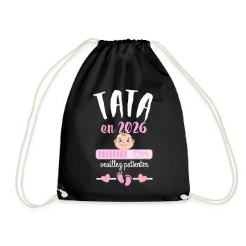 Tata en 2026 Veuillez Patienter  - Sac de sport léger - noir - Devant