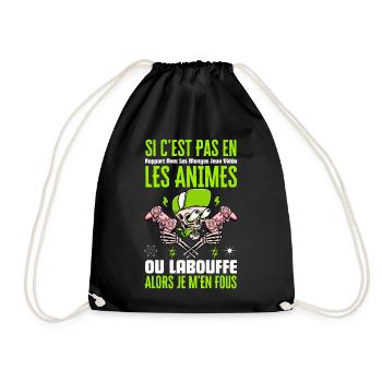 Si C'est Pas En Rapport Avec Les Mangas Jeux Vidéo - Sac de sport léger - noir - Devant